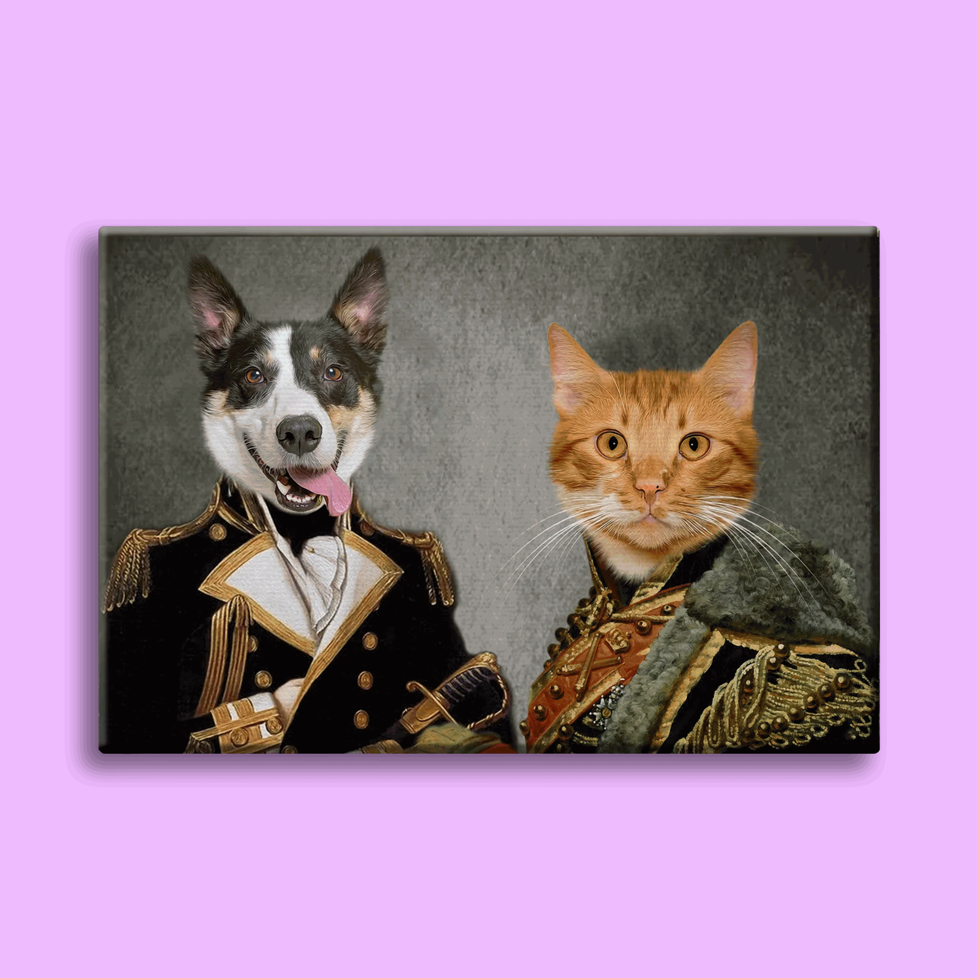 Ruff and Purr Regiment - Custom Pet Portrait